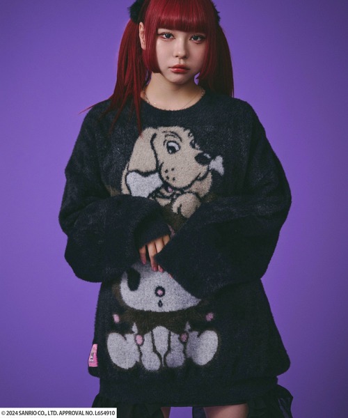 クロミ×GALFY(ガルフィー) ふわふわシャギーニット - クロミ×GALFY(ガルフィー) ふわふわシャギーニット - O.White / ロック