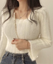 Miniministore（ミニミニストア）の「ショート丈 シャギーニットトップス韓国風（ニット/セーター）」