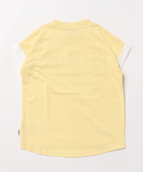 FILA(フィラ)の「FILA/フィラ ラメ発砲プリント半袖Tシャツ(Tシャツ/カットソー・キッズ・ミント/レモンイエロー・160/150/140/130)」の3枚目の写真