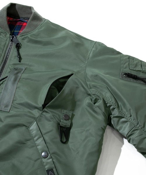 MANASTASH(マナスタッシュ)の「MANASTASH/マナスタッシュ EXTRA MILE MA-1(MA-1・メンズ・セージグリーン・MEDIUM/LARGE)」の4枚目の写真