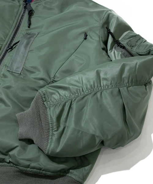 MANASTASH(マナスタッシュ)の「MANASTASH/マナスタッシュ EXTRA MILE MA-1(MA-1・メンズ・セージグリーン・MEDIUM/LARGE)」の6枚目の写真