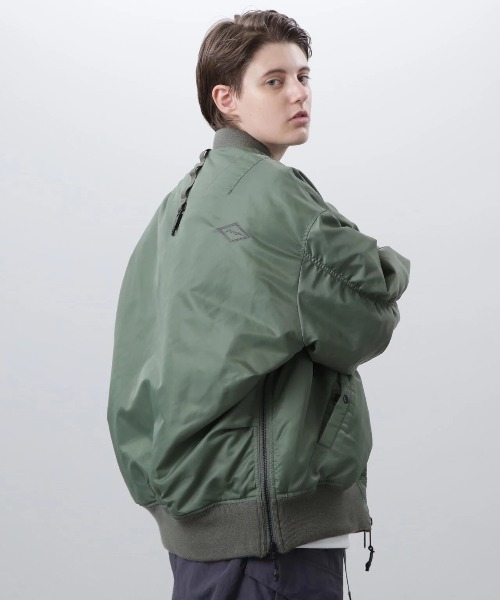 MANASTASH(マナスタッシュ)の「MANASTASH/マナスタッシュ EXTRA MILE MA-1(MA-1・メンズ・セージグリーン・MEDIUM/LARGE)」の14枚目の写真