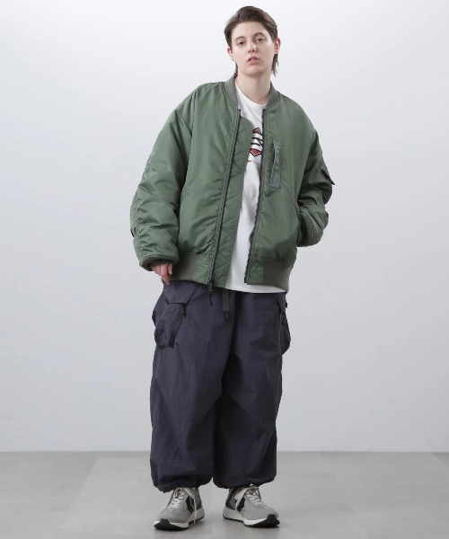 MANASTASH(マナスタッシュ)の「MANASTASH/マナスタッシュ EXTRA MILE MA-1(MA-1・メンズ・セージグリーン・MEDIUM/LARGE)」の18枚目の写真