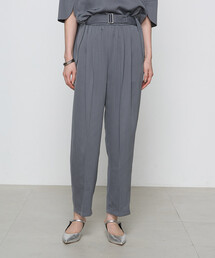 COMME CA（コムサ）の「【ブライトリーセットアップ】サテンストライプ ワイドパンツ（スラックス）」