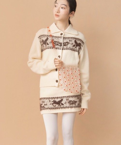 Casselini（キャセリーニ）の「Casselini(キャセリーニ)フラワーパーツビーズショルダー（ショルダーバッグ・レディース・ブラック/ピンク/クリア・FREE）」の18枚目の写真