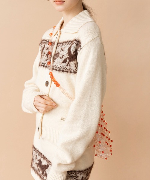 Casselini（キャセリーニ）の「Casselini(キャセリーニ)フラワーパーツビーズショルダー（ショルダーバッグ・レディース・ブラック/ピンク/クリア・FREE）」の22枚目の写真