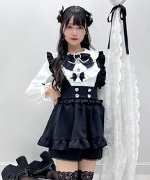 ハートビジューフリルキュロット