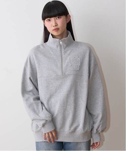 ハーフZIPプルオーバー【韓国ファッション】