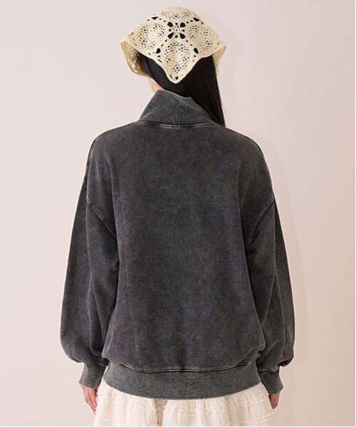 ハーフZIPプルオーバー【韓国ファッション】