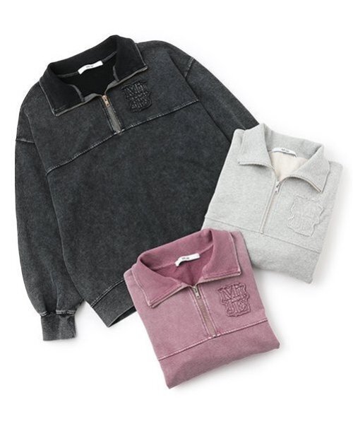 ハーフZIPプルオーバー【韓国ファッション】