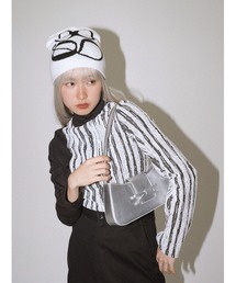 Uenui（ウニュイ）の「モチーフ ロゴ ビーニー ニット帽（ニットキャップ/ビーニー）」