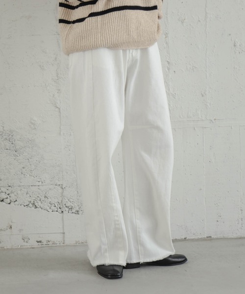 SUGAR BISKET(シュガービスケット)の「デニムパンツ(デニムパンツ・レディース・ホワイト・L)」の2枚目の写真