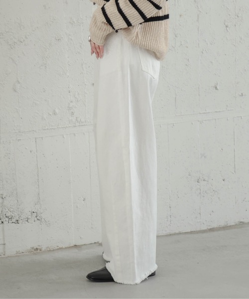SUGAR BISKET(シュガービスケット)の「デニムパンツ(デニムパンツ・レディース・ホワイト・L)」の4枚目の写真