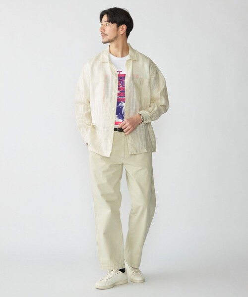 SHIPS(シップス)の「SHIPS: ラミー ドビー ウィークエンド ロングスリーブ シャツ(シャツ/ブラウス・メンズ・ライトブルー/ナチュラル/ネイビー・LARGE/MEDIUM/SMALL/X-LARGE)」の4枚目の写真