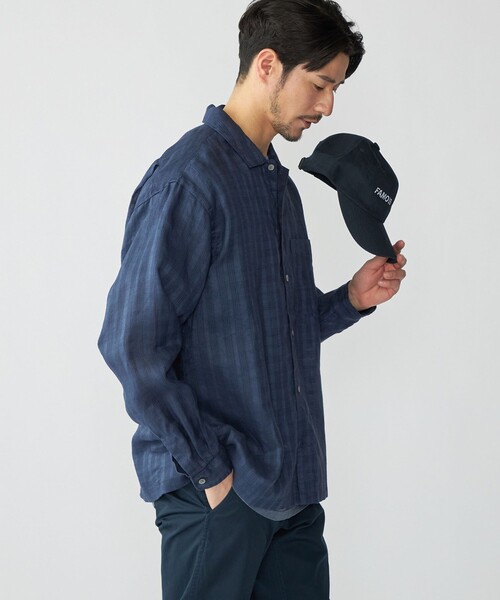 SHIPS(シップス)の「SHIPS: ラミー ドビー ウィークエンド ロングスリーブ シャツ(シャツ/ブラウス・メンズ・ライトブルー/ナチュラル/ネイビー・LARGE/MEDIUM/SMALL/X-LARGE)」の13枚目の写真