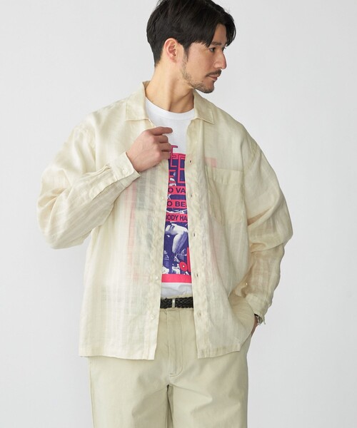 SHIPS(シップス)の「SHIPS: ラミー ドビー ウィークエンド ロングスリーブ シャツ(シャツ/ブラウス・メンズ・ライトブルー/ナチュラル/ネイビー・LARGE/MEDIUM/SMALL/X-LARGE)」の14枚目の写真