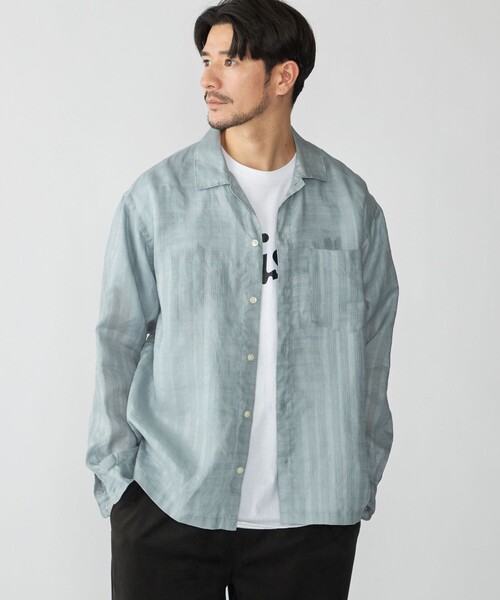 SHIPS(シップス)の「SHIPS: ラミー ドビー ウィークエンド ロングスリーブ シャツ(シャツ/ブラウス・メンズ・ライトブルー/ナチュラル/ネイビー・LARGE/MEDIUM/SMALL/X-LARGE)」の15枚目の写真