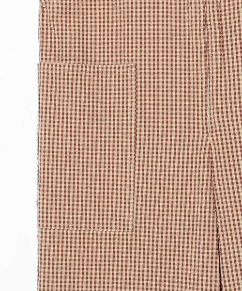 こども ビームス（コドモビームス）の「ARCH&LINE / オーガニック シアサッカー サロペット 2025（115～145cm）（サロペット/オーバーオール・キッズ・ブラウン/ベージュ・L(125-135)/M(115-125)/XL(135-145)）」の6枚目の写真