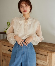 mysty woman | フリル2WAYブラウス  315660(シャツ/ブラウス)