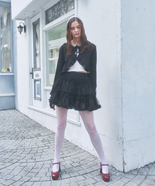 セール】ティアードチュールミニスカート（スカート）｜Lovilyn