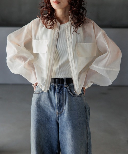 CONNSE シアーブルゾン WHITE シアーブルゾン – CONNSE