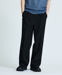 ABAHOUSE（アバハウス）の「デニムライク ワイドストレート スラックス   ワイドパンツ（スラックス）」