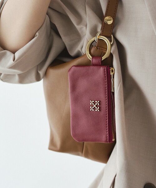 カラビナ付き ソフトレザーマルチケース(Z-211)（その他小物