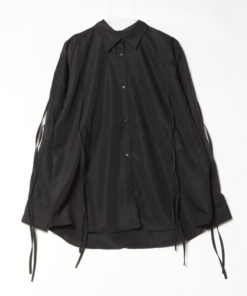 Per sist ence(パーシエンス)の「ブロードリボンオーバーサイズシャツ(シャツ/ブラウス・レディース・ブラック/オフホワイト/ブルー/ピンク・FREE)」の8枚目の写真