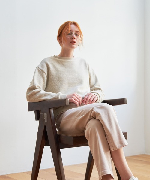 セール】ラフィージグザグインレイプルオーバー（スウェット