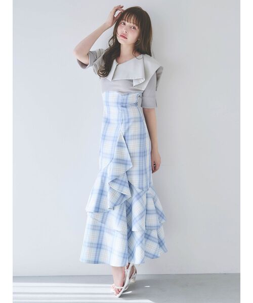 dazzlin（ダズリン）の「ラッフルマーメイドコンビワンピース