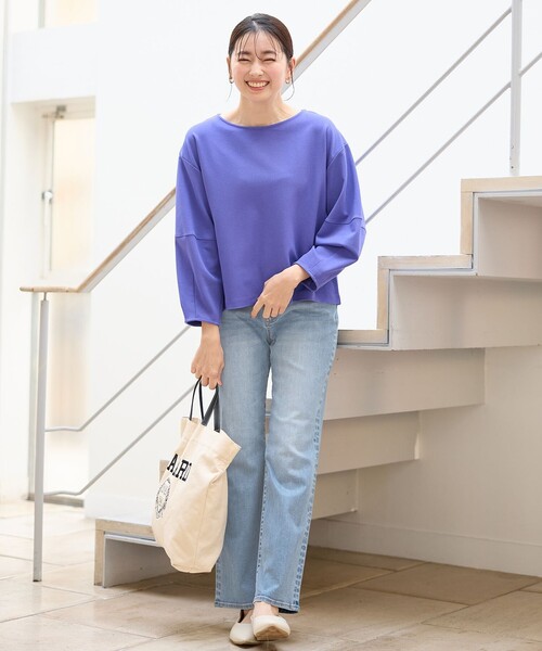 ANY(エニィ)の「【5色展開】サカリバランタンスリーブプルオーバー(Tシャツ/カットソー・レディース・ブラック系/ブルー系/グリーン系/ベージュ系/アイボリー系・4)」の20枚目の写真