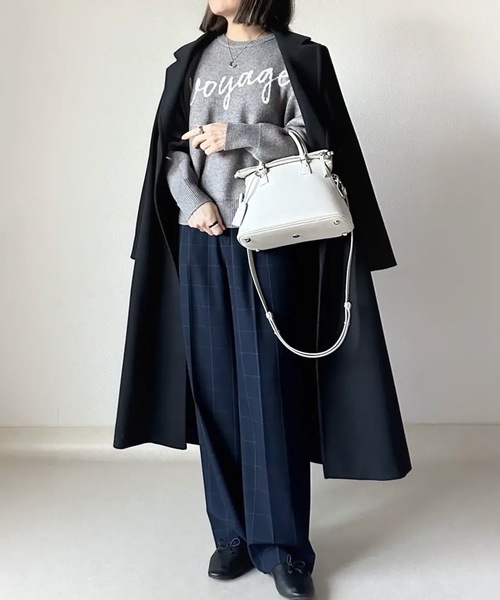 aquagarage(アクアガレージ)の「ロゴニットトップス(ニット/セーター・レディース・グレー/ブラック・FREE)」の14枚目の写真