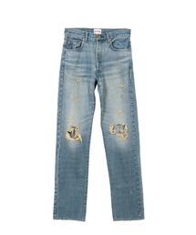 Denim Straight Pants