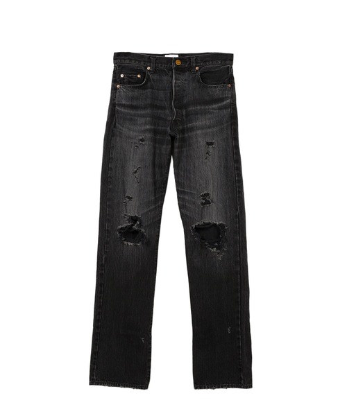 KAMIYA(カミヤ)の「Denim Straight Pants(デニムパンツ・メンズ・ブラック/インディゴブルー/グレー・M)」の1枚目の写真