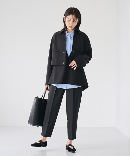 RONEL（ロネル）の「【VERYコラボ】クロップドジャケット（テーラードジャケット・レディース・ブラック/ネイビー/ダークグレー・M/S/L）」の10枚目の写真