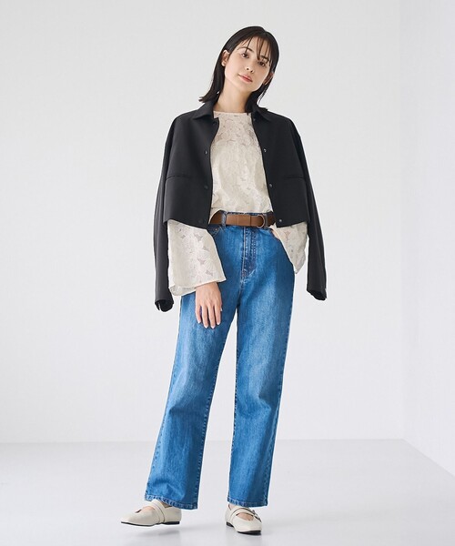 RONEL（ロネル）の「【VERYコラボ】クロップドジャケット（テーラードジャケット・レディース・ブラック/ネイビー/ダークグレー・M/S/L）」の22枚目の写真