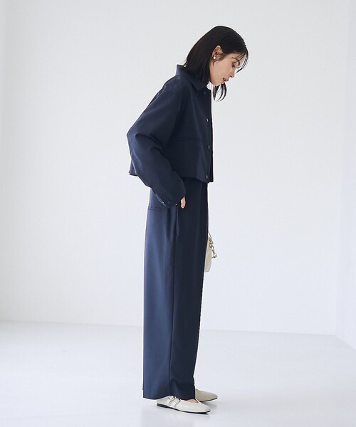 RONEL（ロネル）の「【VERYコラボ】クロップドジャケット（テーラードジャケット・レディース・ブラック/ネイビー/ダークグレー・M/S/L）」の5枚目の写真