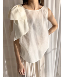 EMMA　ROUGE VIF | 【一部店舗限定】ショルダービッグリボンブラウス(シャツ/ブラウス)