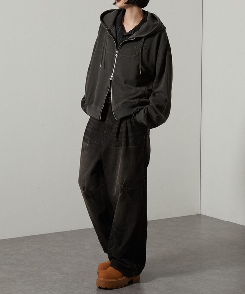 ダブルフェイス　ヴィンテージ　ツートンカラー　XL Alfred Alex】ヴィンテージメイクデザイン ピグメント ダメージ