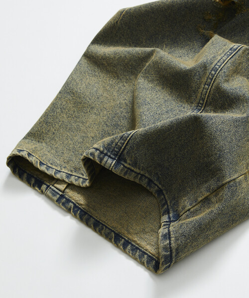 NAUTICA（ノーティカ）の「NAUTICA JEANS CO./ノーティカジーンズ Double Waist Distressed Baggy Curve Denim/ダブルウエスト ディストレスド バギー カーブデニム（デニムパンツ・メンズ・ブルー/ネイビー/ブラック・SMALL/MEDIUM/LARGE）」の13枚目の写真