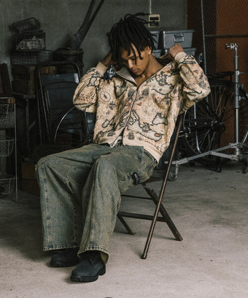 NAUTICA（ノーティカ）の「NAUTICA JEANS CO./ノーティカジーンズ Double Waist Distressed Baggy Curve Denim/ダブルウエスト ディストレスド バギー カーブデニム（デニムパンツ・メンズ・ブルー/ネイビー/ブラック・SMALL/MEDIUM/LARGE）」の22枚目の写真