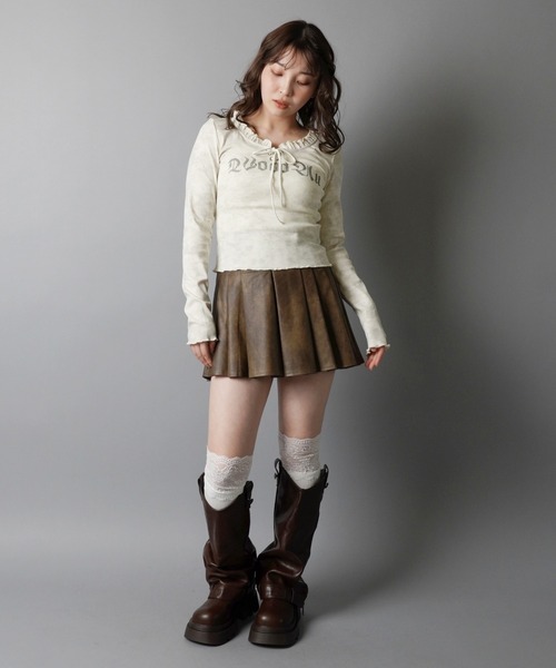 世さん用 ifsixwasnine レースアップヘンリーカットソー 長袖 ロンT 世さん用 ifsixwasnine レースアップヘンリーカットソー 長袖 ロンT
