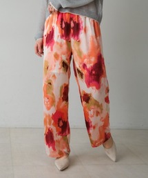 Bou Jeloud | 水彩アート柄サテンパンツ(その他パンツ)