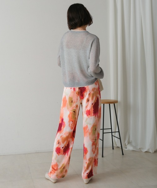 Bou Jeloud（ブージュルード）の「水彩アート柄サテンパンツ（その他パンツ・レディース・グリーン/ピンク・FREE）」の19枚目の写真