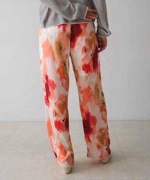 Bou Jeloud（ブージュルード）の「水彩アート柄サテンパンツ（その他パンツ・レディース・グリーン/ピンク・FREE）」の20枚目の写真