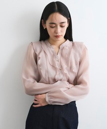 VIS | 【洗える】シアーラッフルブラウス(シャツ/ブラウス)