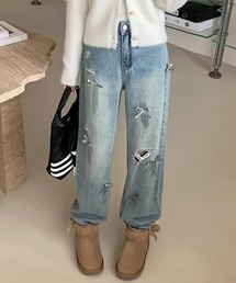 Mejoul | ダメージボーイフレンドデニム(デニムパンツ)
