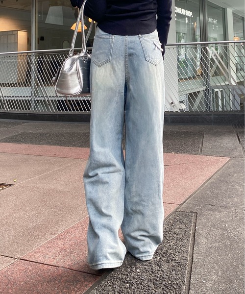 Mejoul(メジュール)の「ダメージボーイフレンドデニム(デニムパンツ・レディース・ブルー・M/L)」の18枚目の写真