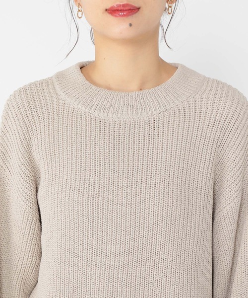 studio CLIP（スタディオクリップ）の「畦プルオーバー×レースチュニックセット（ニット/セーター・レディース・ライトグレー/ライトグリーン・FREE）」の16枚目の写真