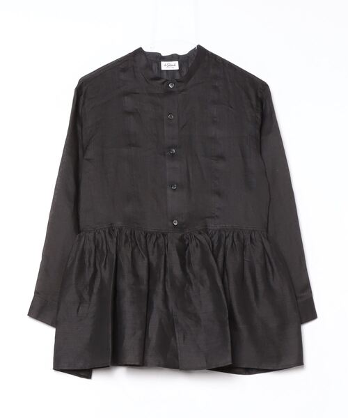 LE GLAZIK（ルグラジック）の「LE GLAZIK/ル グラジック　ギャザーグレアシャツ　GATHERED FLARE SHIRT　LG-B0382 RAT（シャツ/ブラウス・レディース・ローズ/サックスブルー/ブラック・36）」の15枚目の写真
